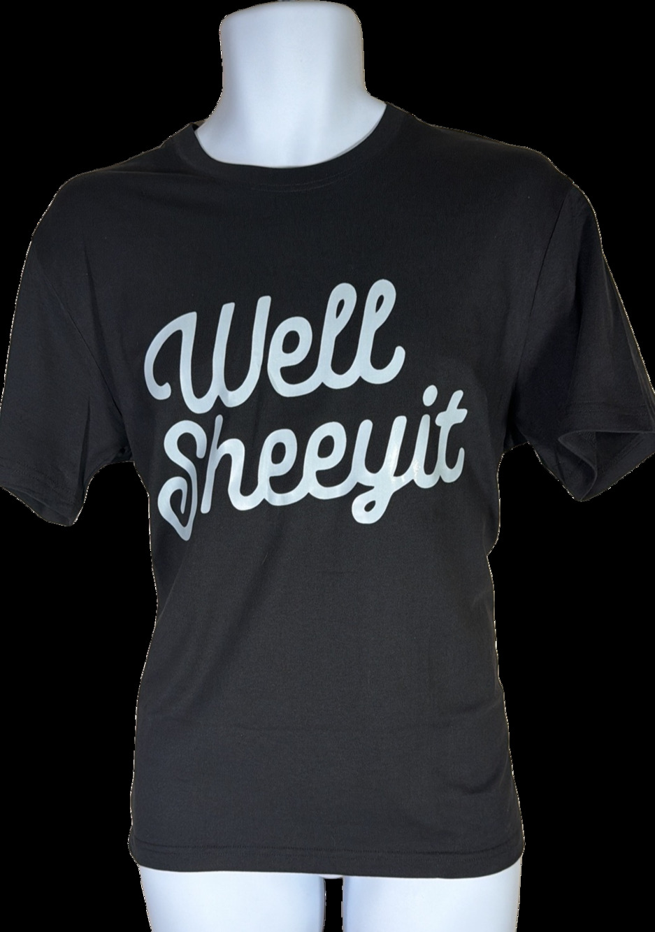 Well Sheeyit T-Shirt Black Graphic Tee medium